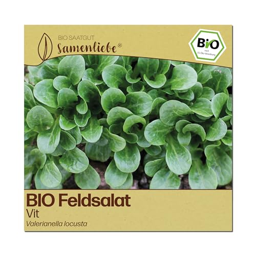 Samenliebe BIO Feldsalat Samen | Vit - winterhart & robust - samenfestes BIO Saatgut