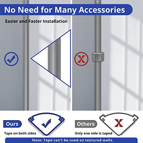 Image of 85in Corner Cable Concealer - One-Cord Corner Duct, Paintable Cord Cover, Cable Management Channel for Wall & Floor - 5 x 17in, Grey