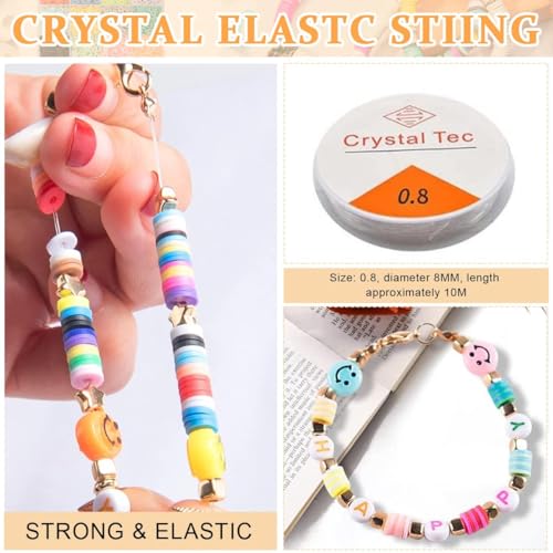 cairnsage 6000 pcs Bracelet Making Set for Girls - Jewellery Making Materials kit - Beads for Bracelet Making Set - DIY kit for Kids for Making and Crafting kit for Necklace with Charms