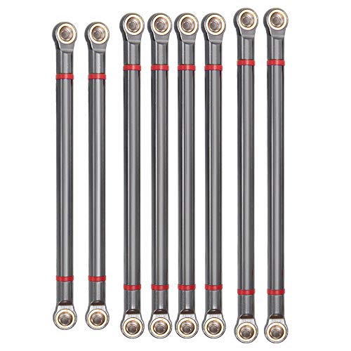 8Pcs Alloy Upper & Lower Rod Link Linkage For 1/10 Rc Axial Scx10 313Mm Wheelbase #TOP2