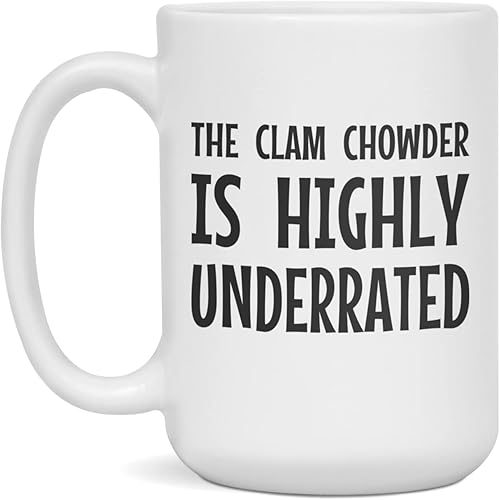 Miniatura 3 de The Clam Chowder is highly underrated Coffee Mug, 11-Ounce White