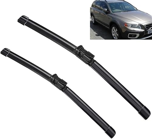 Escobillas para limpiaparabrisas delantero de automóvil, compatibles con Volvo XC70 2008-2016, limpiaparabrisas limpios, cepillos de lluvia de