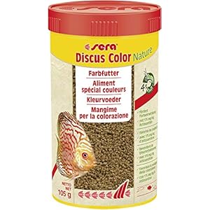 sera Discus Color Nature 250 ml (105 g) – kleurvoering voor alle discusvissen met 175 mg/kg astaxanthine, voer voor…