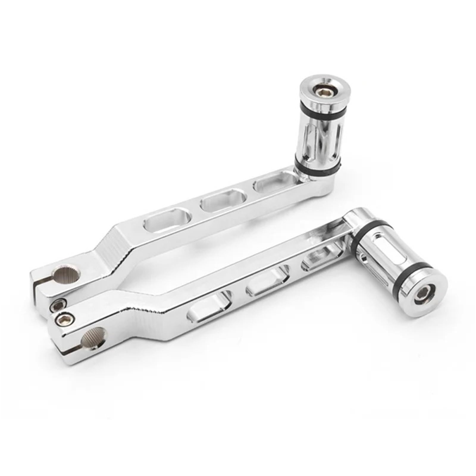 Xinqqdc Electroplating Shift Peg Motorcycle Gear Shift Lever Footpegs Heel Toe Shifter Pedals Fit For Touring Road Glide King Trike Softail Metal Gear Shifter Shift Lever(Electroplating)