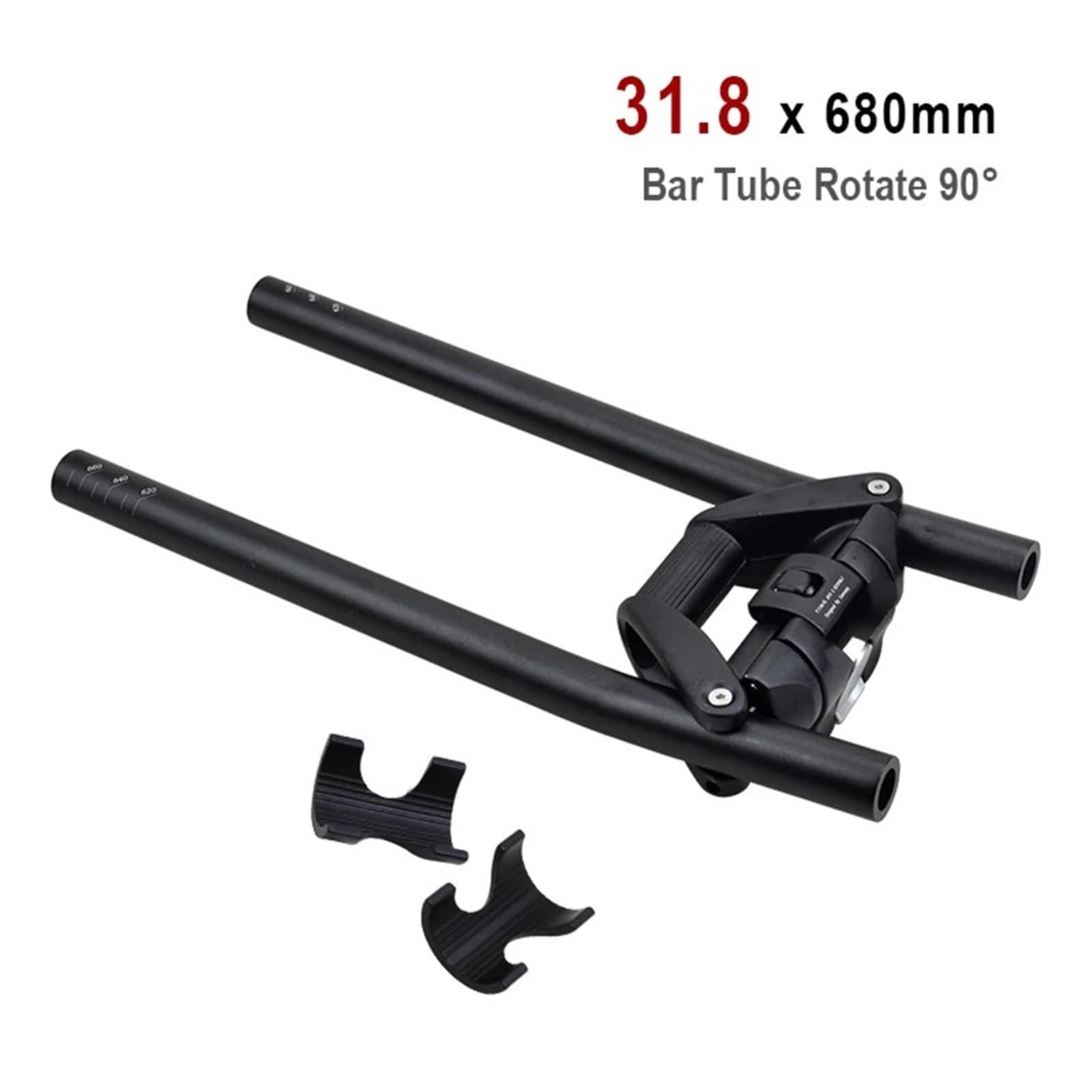 Manillar Plegable For Patinete De Montaña Y Patinete Acrobático - Aleación De Aluminio, 25,4/31,8 × 620/680 Mm,Accesorios(31.8x680mm R 90)