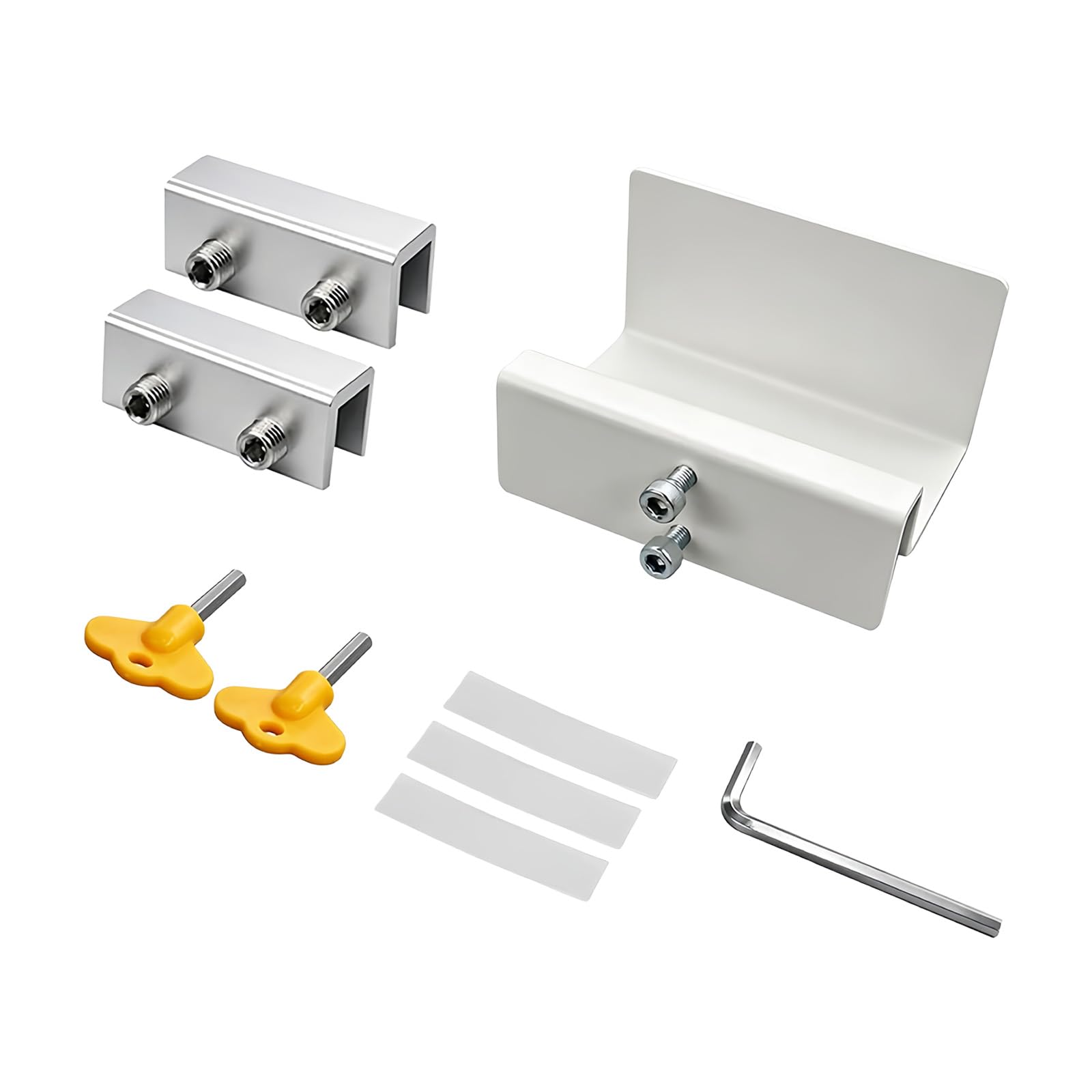 Soportes de CA de metal para ventana y juego de accesorios de abrazadera para el hogar