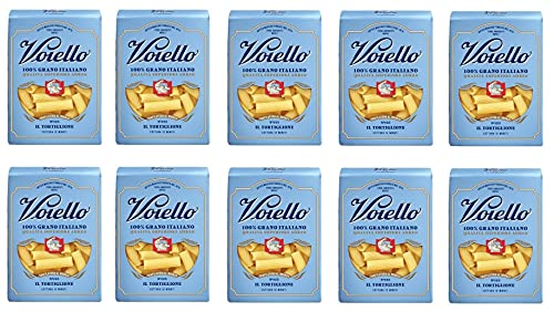 10x Voiello Il Tortiglione n°125 pasta 100 % italienskt vete 500 g degprodukter av durumvetegryn bronsritning