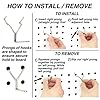 Pegboard Hooks 60-Pack 1” + 2" + 4” L Hook - Zinc Plated - Will Not Fall Out - Fits Any Peg Board - Organize Tools, Accessories, Workbench, Garage Storage, Kitchen, Craft or Hobby Supplies, Jewelry #5