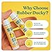 Rubber Ducky | Lip Balm with SPF 44, Water Resistant Sunscreen Lip Balm | Vegan, Untinted, Vanilla Flavor, with Vitamin E | All Season - Broad Spectrum Sunscreen for Lips
