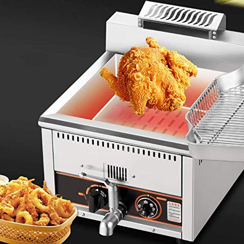 Fritadeira Fritadeira Frigideira, Fritadeira Aço Inoxidável Reforçada a Gás, Frigideira Comercial Má