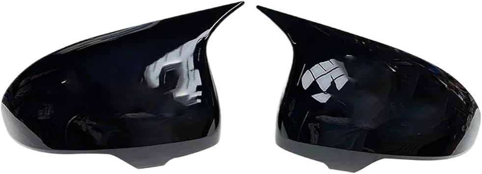 Car Rearview Side Mirror Cover Wing Cap Exterior Door Housing Shell Trim Sticker ABS Carbon,Compatible With Toyota Mark X Reiz 2010-2017Add-on Type Black