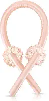 Modelador De Cachos Cetim Curling Rod Sem Calor + 2 Xuxinhas (Champagne, Extra grande)