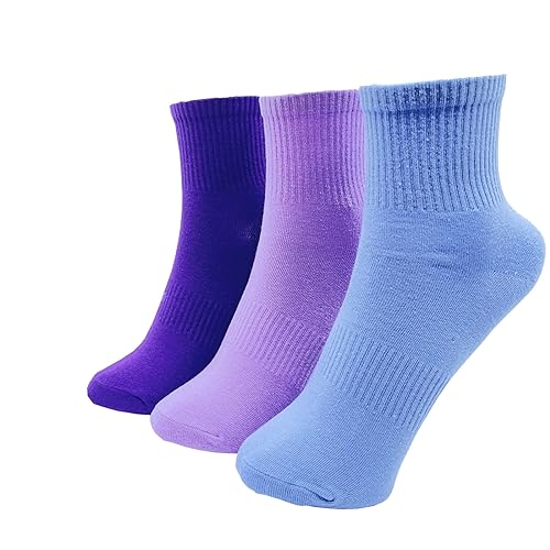 Womens Crew Ankle Long Socks for Women Black White Green Cotton Athletic Socks Stocking for Women Gift - Main Image