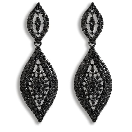 Elegant Rhinestone Dangle Earrings Crystal Wedding Bridal Long Dangling Drop Earrings Chandlier Earrings for Women Bridesmaid