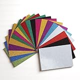 Craft Foam Sheets, Stimulates Imagination, Crafts, A4 Glitter Foam Sheets, 2mm Thick,20 pcs Premium Glitter Foam Sheets for Card Making Collages, Bulletin Boards, Letters