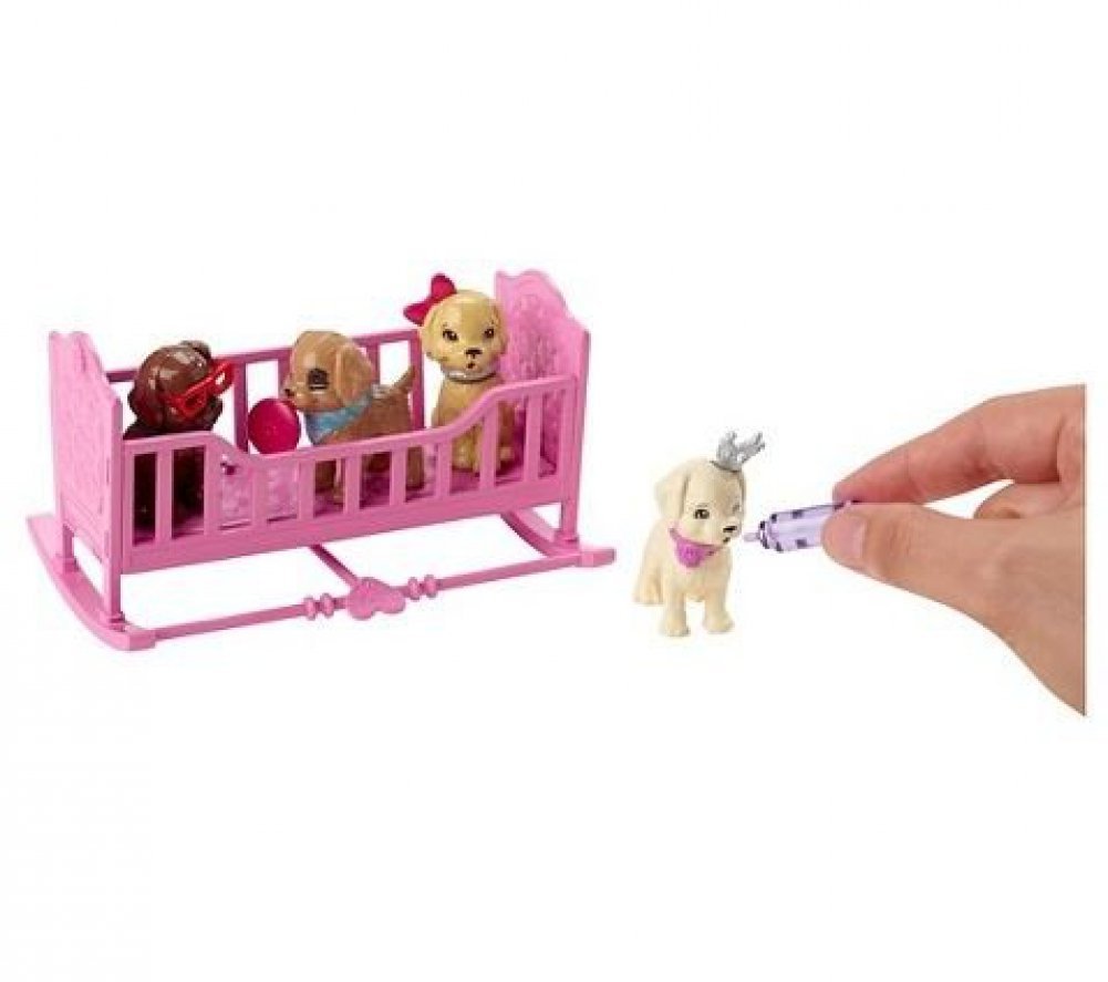 barbie puppy cradle