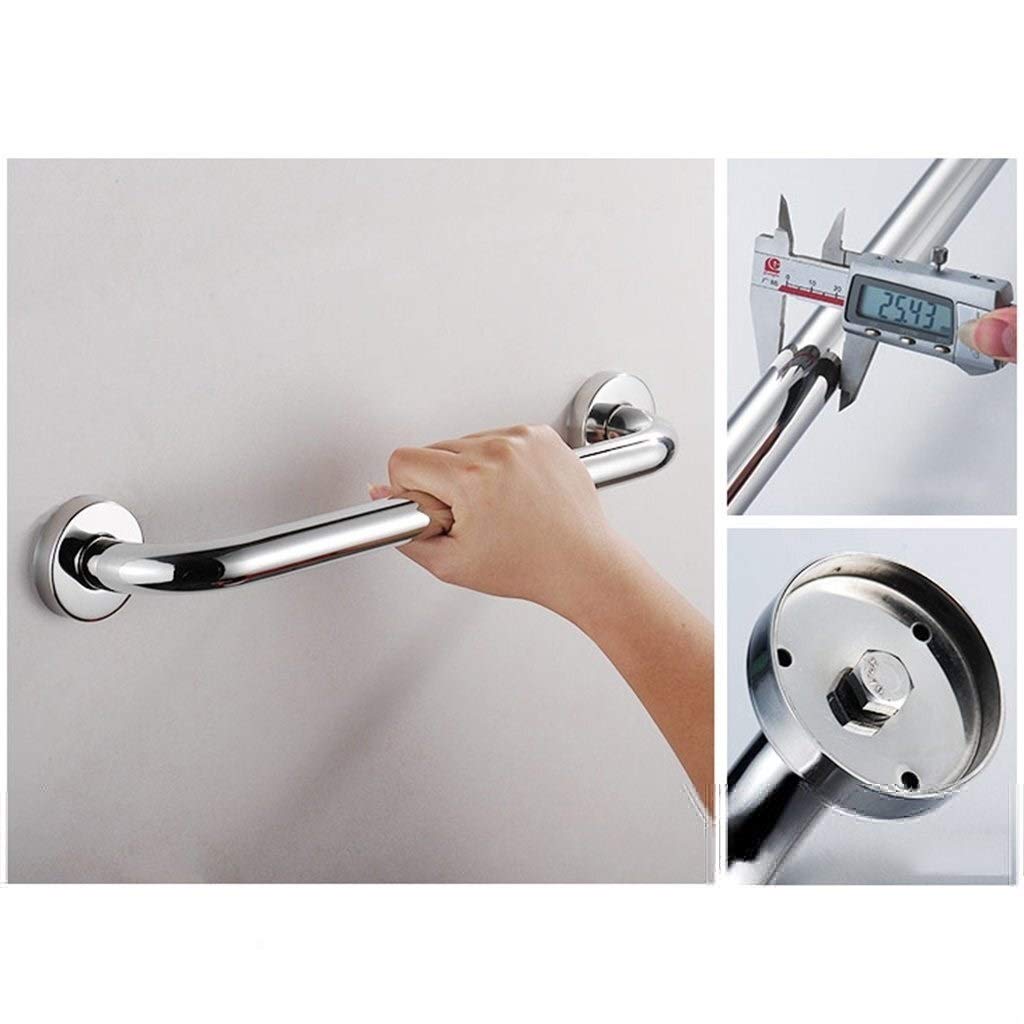 Barra de Agarre para Baño, Apoyabrazos del Cuarto de Baño,Barras de Apoyo Manija Soporte de Seguridad Pasamanos, Barras de Apoyo para baño, Barra de Apoyo para Ducha Cromo Pulido, Pasamanos