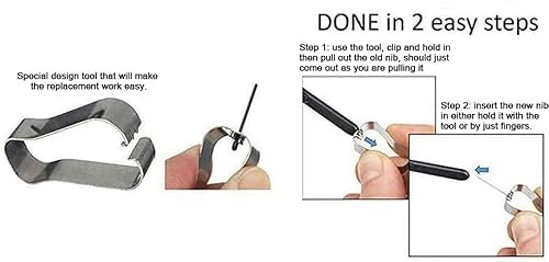 Puntas de repuesto para lápiz capacitivo Tab S9, puntas de repuesto para Samsung Galaxy Tab S9, Tab S9 Ultra, Tab S9 Plus Verison Stylus S Pen