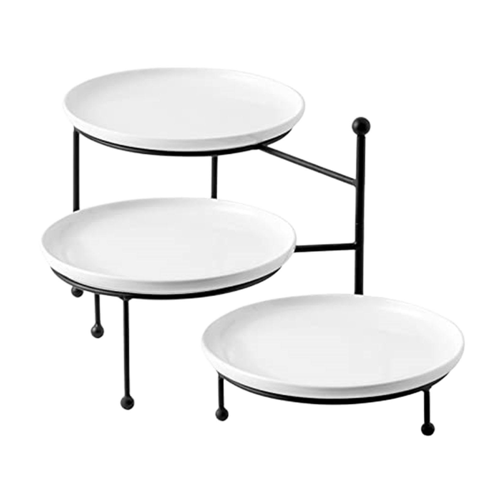 8inch Metal Dessert Tower 3 Layer Nordic Stand Treat Holder for Elegant Cakes and Cookie Presentation Metal Cakes Stand for Desserts