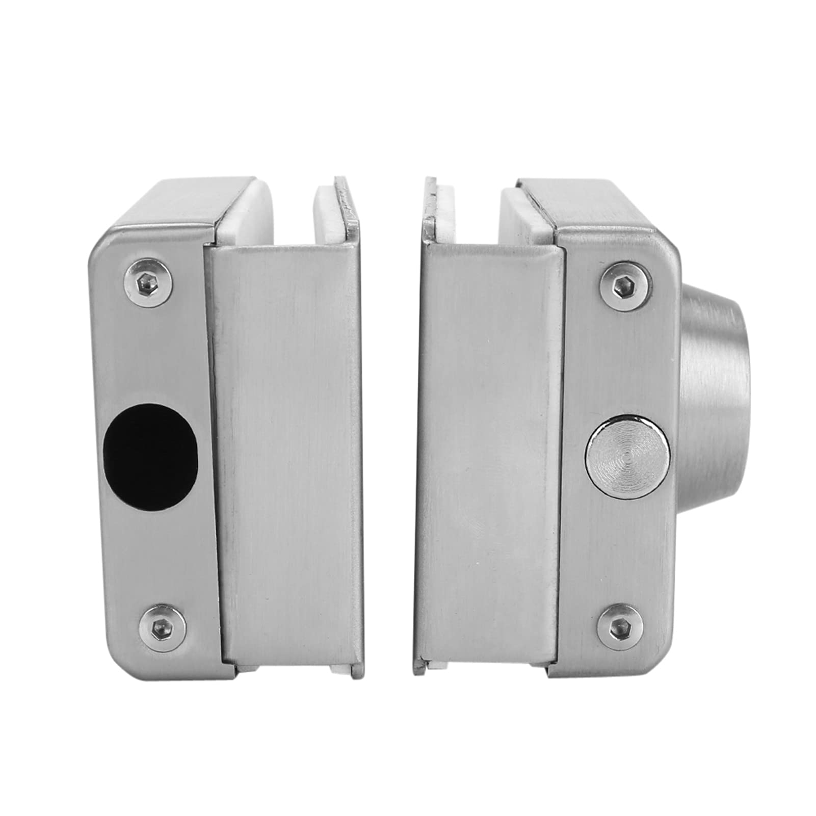 Cerradura de puerta de cristal de acero inoxidable de 10-12 mm con llave sin taladrar cerradura de seguridad para baño, hotel hogar