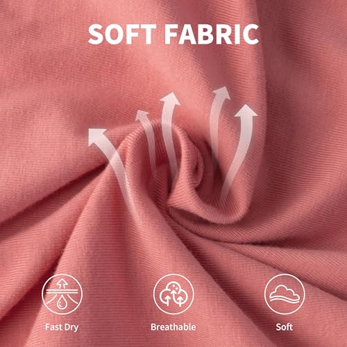 Mens Cotton Boxer Briefs, Ultra-Soft Tagless Design | Breathable Underwear with Vibrant Colors | 4-Pack Multi-Color4