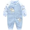 Pyjama Bébé Filles Garçons Combinaisons en Coton Grenouillères Bodys à Manches Longues, 9 mois,Chat