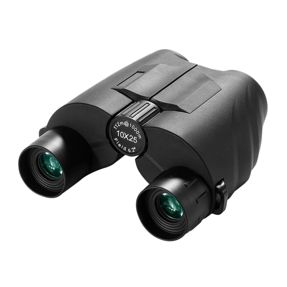 Binocolo 10x25 Compatto Nero in Abs ad Alta Definizione