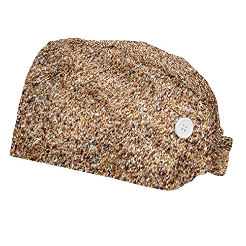 Chapeau d'allaitement respirant Beach Stones et bouchons de travail ajustables pour adultes