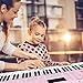 Vangoa VGK610 Piano Keyboard, 61 Mini Keys Portable Music Keyboard for Beginners with Microphone, 3 Teaching Modes, 350 Tones, 350 Rhythms, 30 Demos, Pink