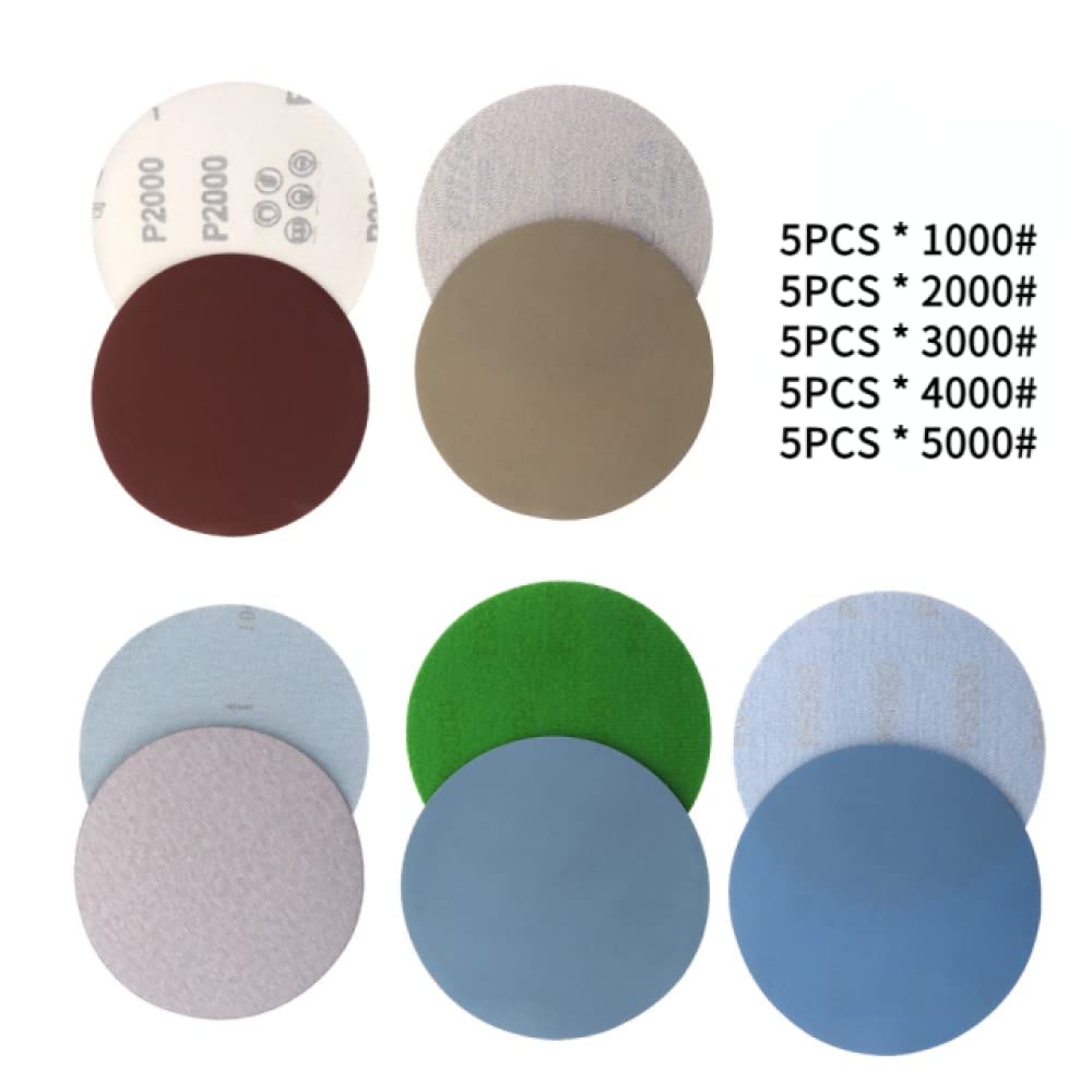 5 Disques Abrasifs 4 Pouces Grain 1000 – Pour Polissage à Sec Ou Humide, Sur Bois Ou Métal !