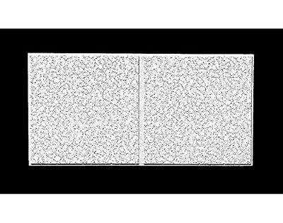Armstrong Acoustical Ceiling Tile, 24" Width, 48" Length, 3/4" Thickness, Mineral Fiber - 2767D