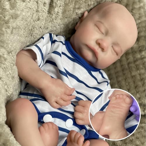 Muñeca bebé de silicona realista de 18 pulgadas miniatura 3