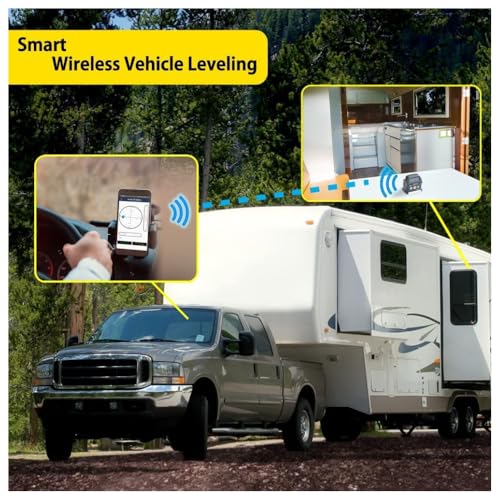 Digi-Pas 2-Achsen Smart Cube Level DWL-90PRO WIRELESSLY zeigt den Nivellierungsstatus auf dem Smartphone über Bluetooth an, schwarz, klein, Modell: DWL90Pro