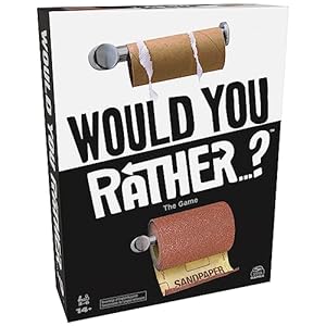 Spin Master Games, Would You Rather? – Funny Card Game for College, Birthday & More, Family Games, Party Games, Card Games for Adults & Teens Ages 14+
