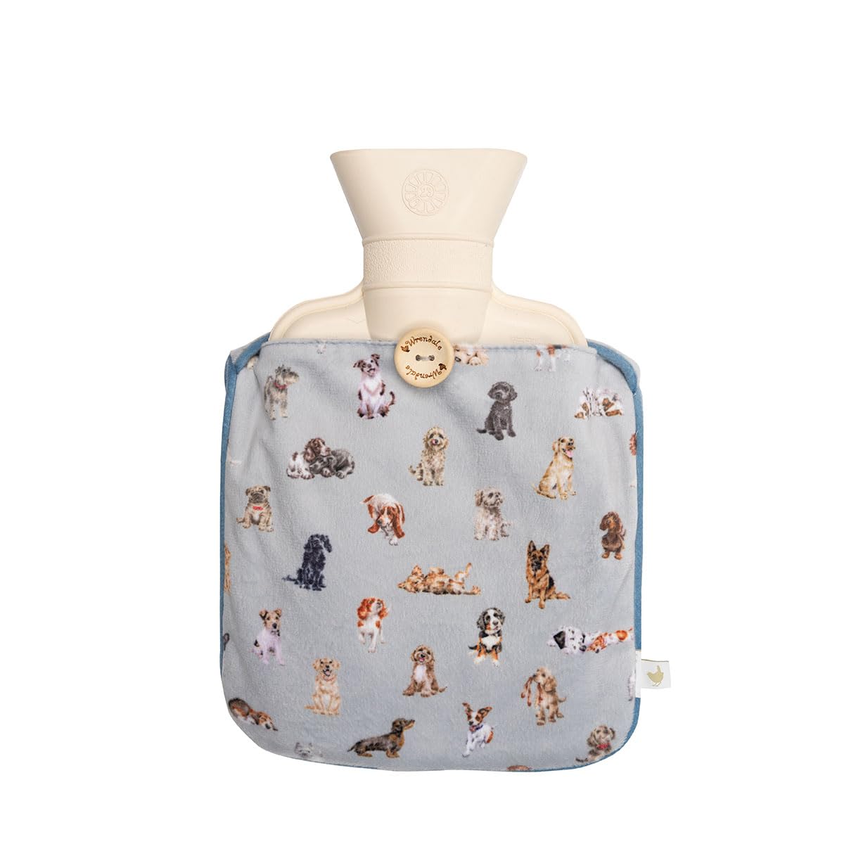 Borsa dell'acqua calda per cani con copertura soffice, borsa per l'acqua calda di grande