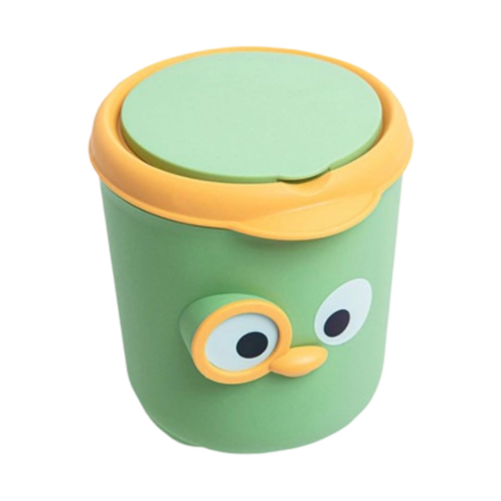 Kalttoy Desktop Trash Container Cartoon Theme Odors Resistant PP Waste Bin for MultiPurpose Use Home Essential Desktop Trash Container