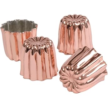Patisse 43003 Copper Fluted 45 mm Set of 4