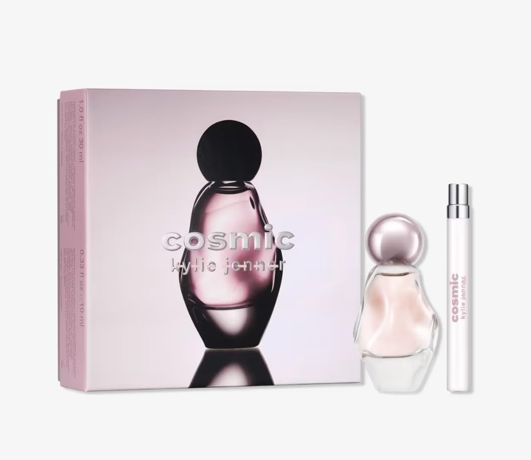Kylie - Cosmic Travel Mini & Pen‑Spray Fragrance Gift Set - Ambery Floral Scent with Mini Eau de Parfum + On‑the‑Go Pen Spray - Ideal Gift & Travel Bundle