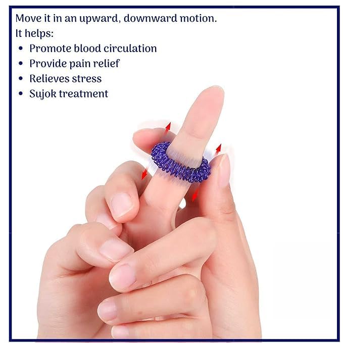 Image of Acupressure kit yoga Mat Ring Thumb Pad, Wooden Karela Ball Power Foot Mat Combo blood circulation pain & stress relief toos kit