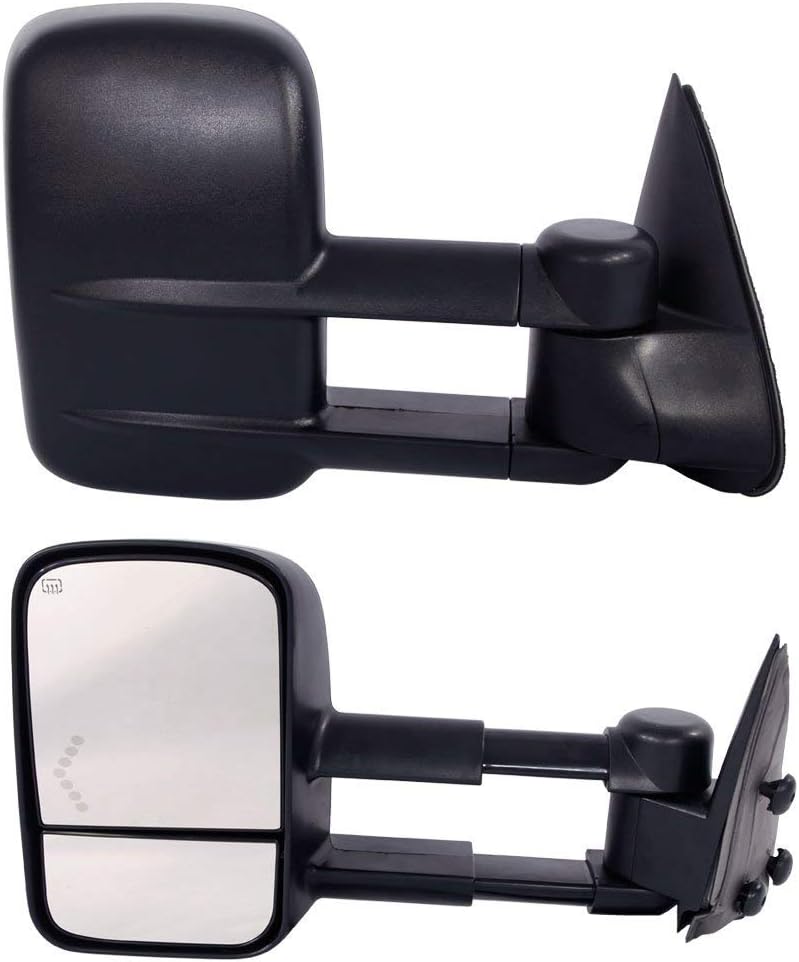Tow Mirrors Fit for 20032006 Chevrolet Silverado GMC Sierra Pair Set Manual Telescoping Towing