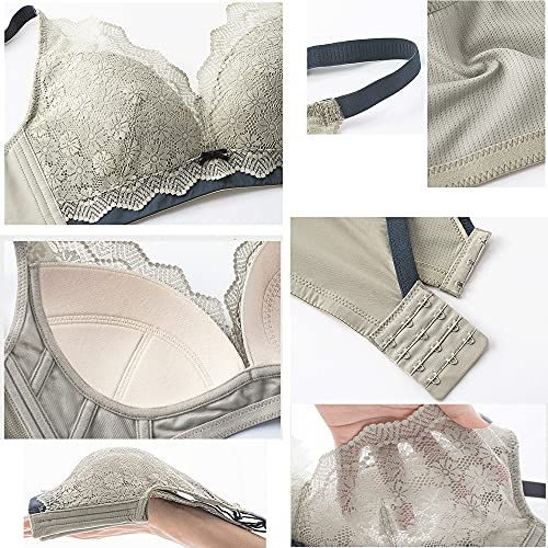Soutien-gorge push-up sans armatures, bralette en dentelle WENJUN taille 75E - 6