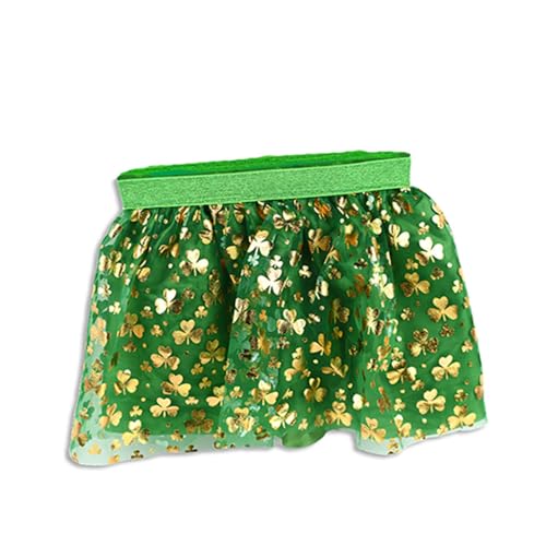 Knextion Inc St Patricks Day Tutu for Girls Green and Gold Shamro...