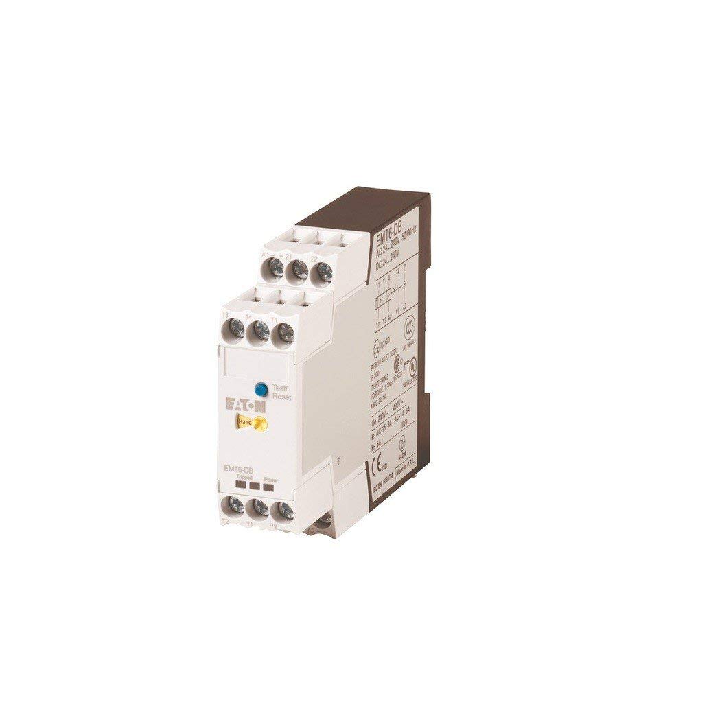 Eaton 066167 Thermistor Machine Protection Relay, 1 N/O Contact + 1 Opener, 24-240 V, 50-400 Hz, 24-240 V, DC with Removable Lock