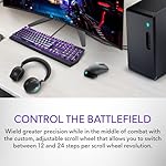 Alienware Wired/Wireless Gaming Mouse AW610M: 16000 DPI Optical Sensor - 350 Hour Rechargeable Battery, 7 Buttons, 3-ZONE 16.8m AlienFX RGB Lighting, Edge-Free Design, Ergonomic, Dark Side of the Moon - Image 4