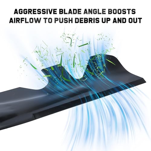 Image of Grasscool 742P05177 42 inch Deck Mower High Lift Blades Replacement S Shaped for Cub Cadet Ultima ZT1 ZT2 Enduro XT1 XT2 LT42 LX42 42'' Zero Turn Lawn Tractor 742-05177 742P05177A-X
