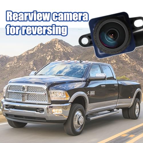 Image of No.56054156AD Rear View Backup Reverse Parking Camera [8 Pins] IP68 HD | Compatible with Dodge Ram 1500 2500 3500 2009-2012 Parking Assist Cmera Repalces OE#56054156AC 56054156AE 56054156AB