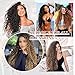 Clip in Hair Extensions, FLUFYMOOZ 4PC 100％ Pure Protein Silk Hair Extensions Long Soft Natural Hairpiece 20 Inch Curly Hair Extension for Women (Dark Chocolate Brown)