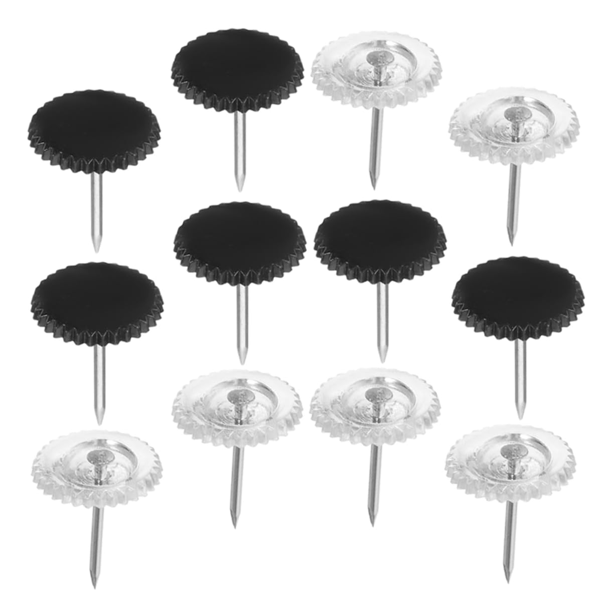 DOITOOL 5 Sätze Transparente Pinnwand Reißnägel Büro Pinnadeln Kork Board Nadeln Dekorative Pushpins Für Fotos Und Notizen Transparent Boxen 200 Stück * 5