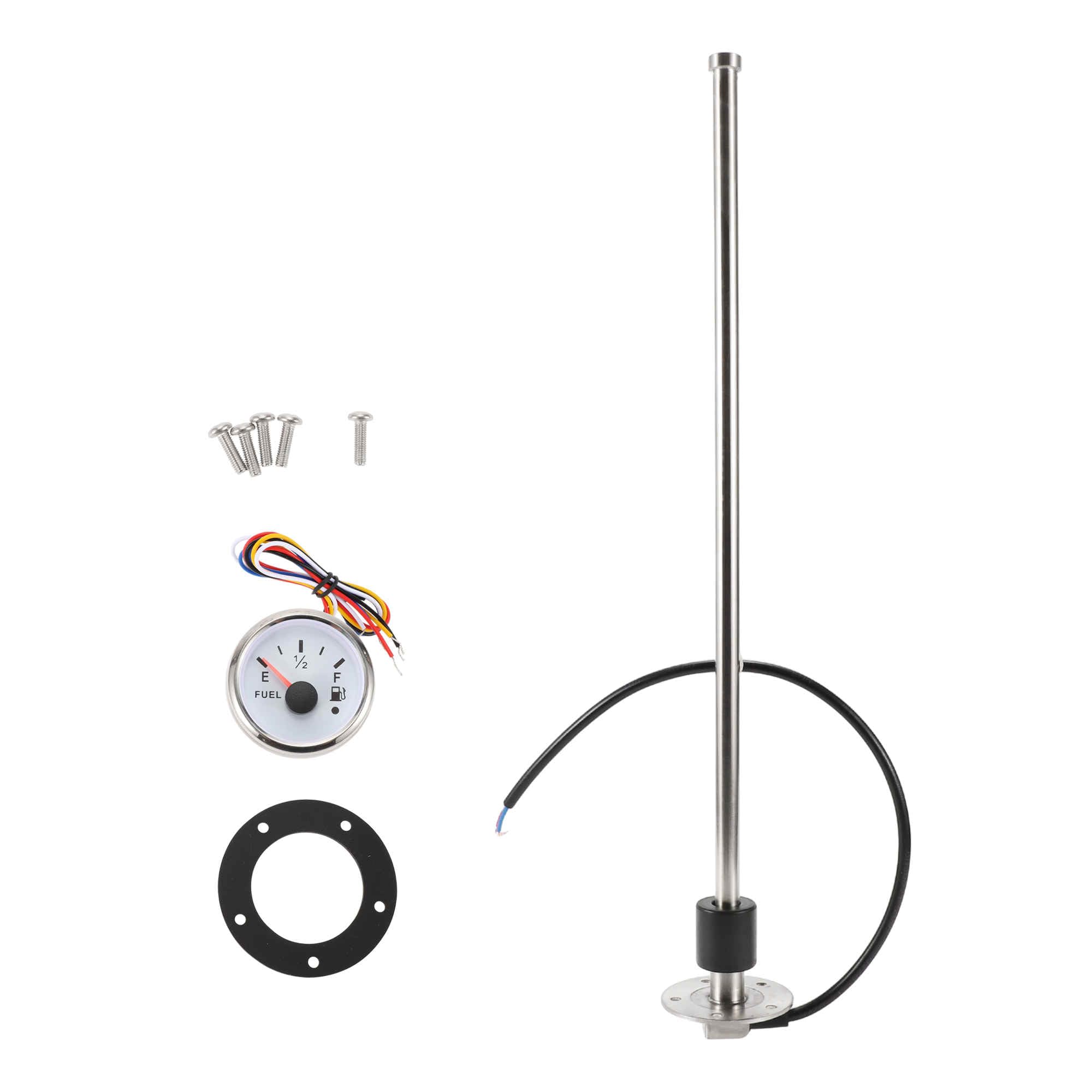 A ABSOPRO 510mm Fuel Sending Unit and Gauge Kit 20.1" for Boat Vehicle Truck RV Fuel Sending Unit Marine Fuel Sender Unit