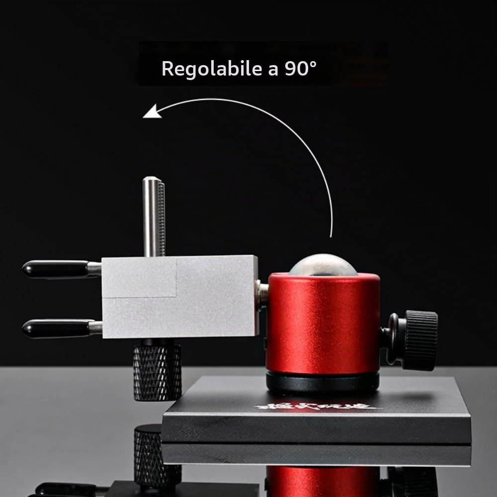 ANSAI Mini morsa da tavolo con base rotante sferica in metallo per hobby